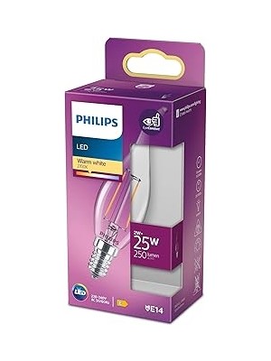 Nacario LED 25W BA35 E14 Ww cl Dim Edilmez Sarı Işık Filament Ampul