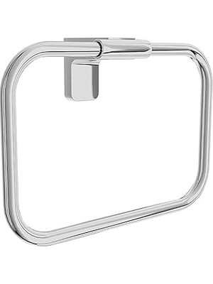 Nacario Metal Sağlam Vidalı Krom Renk Havluluk Aparat Banyo Mutfak Lavabo Havlu Standı Paslanmaz