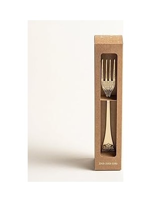 Nacario Dume Çelik Yemek Çatalı 3X23X0.3 cm Mat Şampanya