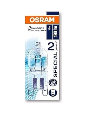 Nacario Halopin G9 40W Fırın Ampulü, 260 Lm, 300°C Isıya Dayanıklı Halojen Lamba, Şeffaf