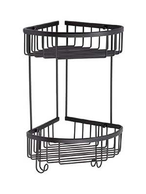 Nacario System Banyo Duş Raf Sistemi Siyah Renk 377X196X250 mm