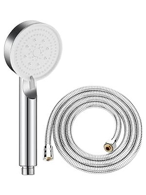 Nacario Mayaglory 5 Fonksiyonlu Ayarlanabilir Yüksek Basınçlı Masaj Etkili Duş Seti, Turbo Fan Lite Duş Set