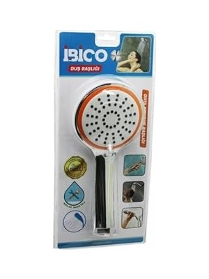 Nacario Krom Duş Başlığı, Yuvarlak Bombeli, 10.7 cm Çap, Kademeli Akış, Vakumlu, 13 cm Saplı, Orta Boy