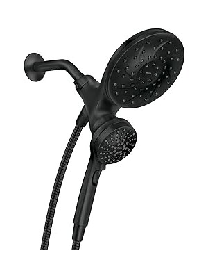 Nacario Moen Engage Magnetix Mat Siyah 2.5 Gpm Elde Taşınabilir/yağmur Duş Başlığı Manyetik Yerleştirme Sis