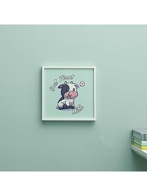 Nacario Bebek Odası Için Sevimli Inek Tasarımlı Çerçeve
