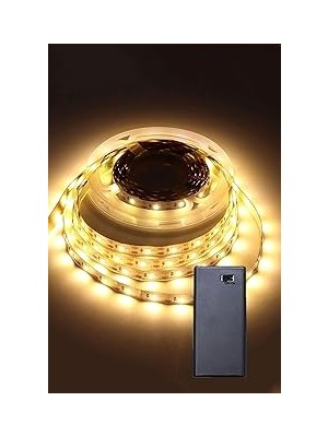 Nacario Günışığı Renk Pil ile Çalışan Şerit LED 2 Metre Pilli Şerit LED (Pi̇l Dahi̇l)