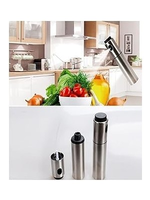 Nacario Paslanmaz Çeli̇k Gövdeli̇ Spray Yağlik - Si̇rke/zeyti̇nyağ/yağ Püskürtücü