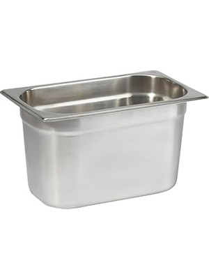 Nacario Paslanmaz Çelik Gastronom/gastronorm Küvet Gn 1/4-150 (26,5 x 16,2 x 15 Cm)