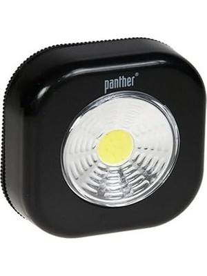 Nacario Panther PT-1114 Dolap Içi Lamba Kare Siyah - Cob LED