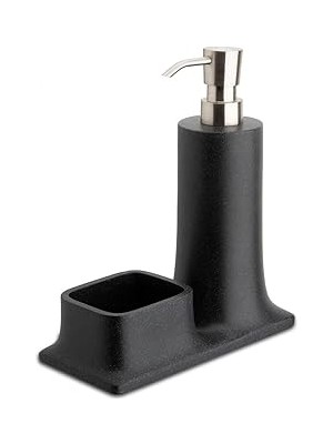 Nacario System Tezgah Üstü Siyah-Nikel Mat Deterjanlık Süngerlik - BA2007 028 R2-Nbm