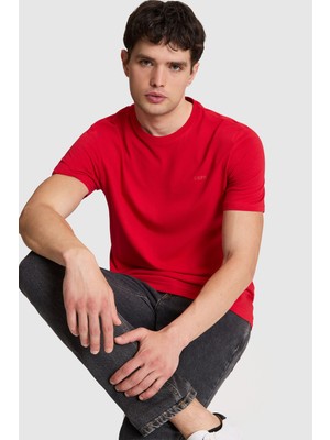 U.S. Polo Assn. Erkek Kırmızı Regular Fit Polo Yaka Basic Tişört 50327022-VR171