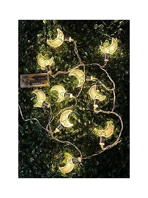 Nacario 2 Metre Pilli Ay Figürlü Ramazan LED Işık – Gün Işığı