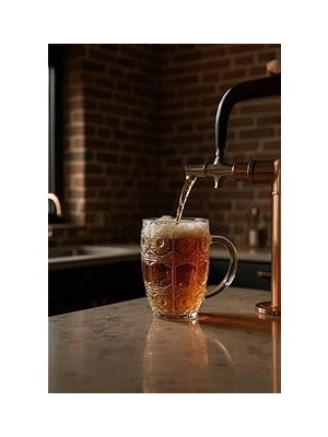Nacario 2li Kristal Lüks Cam Kupa Büyük Boy Kupa 500ML