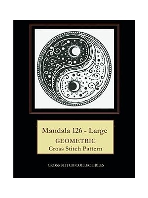 Nacario Independently Published Mandala 126 - Large: Geometric Cross Stitch Pattern