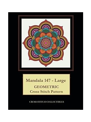 Nacario Independently Published Mandala 147 - Large: Geometric Cross Stitch Pattern