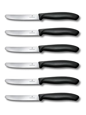 Nacario Victorinox 6.7833.6 Swissclassic Blisterli Siyah 6lı Domates Bıçağı