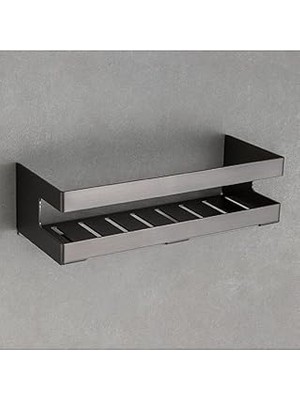 Nacario System Banyo Duş Raf Sistemi Füme Renk 98X100X250 mm