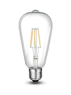 Nacario CT-4353 8W/6400K St-64 Uzun Filament LED Ampul (Beyaz) Cata