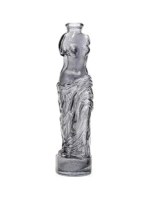 Nacario Siyah Cam Venüs Vazo (25 Cm)