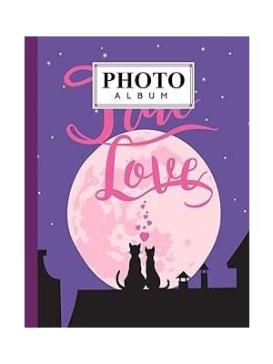 Nacario Photo Album: Black Cats Album, Large Photo Albums With Writing Space Memo, Extra Large Capacity