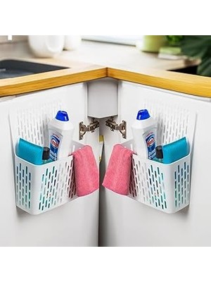 Nacario Porsima Org-52 Asılabilir Mutfak Banyo Dolap Içi Düzenleyici Organizer Deterjanlık - Beyaz