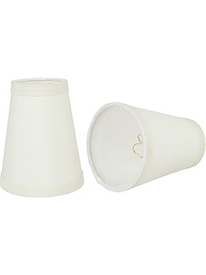Nacario Aspen Creative 32666-2 Küçük Sert Sırtlı Imparatorluk Şekilli Avize Seti (2'li Paket), Beyaz Geçiş