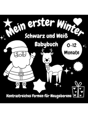 Nacario Mein Erster Winter Schwarz Und Weiß Babybuch Kontrastreiches Formen Für Neugeborene 0-12 Monate