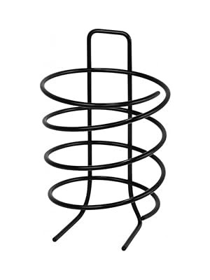 Nacario 19 cm Metal Saç Kurutma Makinesi Standı – Spiral Tasarımlı Masaüstü Duvar Tipi Fön Makinesi Tutu