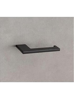 Nacario System Plaın Tuvalet Kağıtlığı Siyah Renk 15X80X154 mm