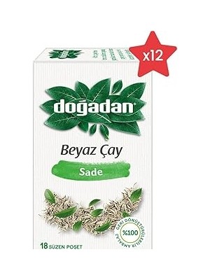 Nacario Dogadan Beyaz Çay Sade x 12