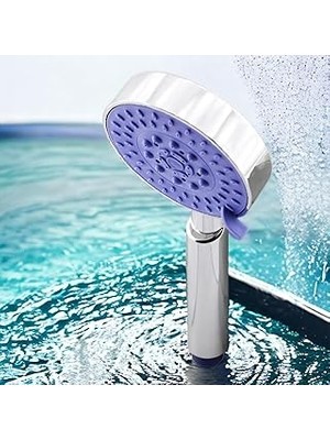 Nacario Banyo Telefon Aksesuar Tek Duş Başlığı Klasik 4 Fonksiyonlu Su Fışkırtma El Fiskiye Fışkiye
