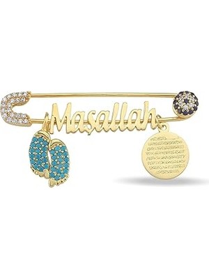 Nacario Nereze 925 Ayar Gümüş Maşallah Nazarlı Ayakizi Bebek Çengelli Iğne