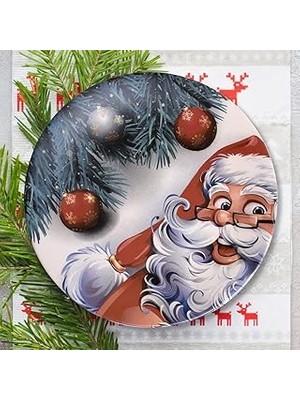 Nacario Keramika Happy Santa Servis Tabağı 26 cm - 17980