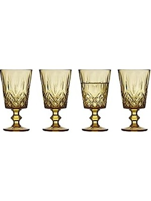 Nacario Lyngby Glas Sorrento Şarap Kadehi 4 Adet 29 cl Amber