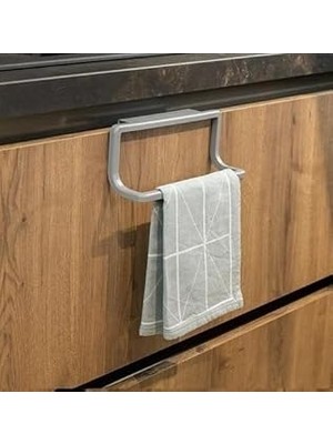 Nacario Towel Hanger Dolap Kapağına Asılabilen Havluluk, Havlu Askısı Gri