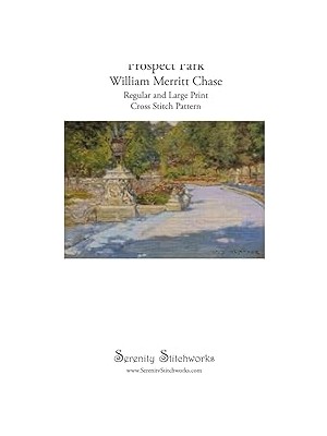 Nacario Independently Published Prospect Park Cross Stitch Pattern - William Merritt Chase: Regular And Lar