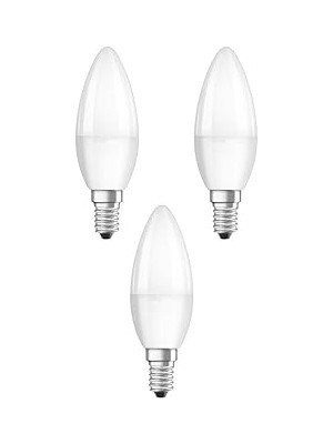 Nacario 6W LED Mum Ampul Sarı Işık 3000K 3 Adet - E14