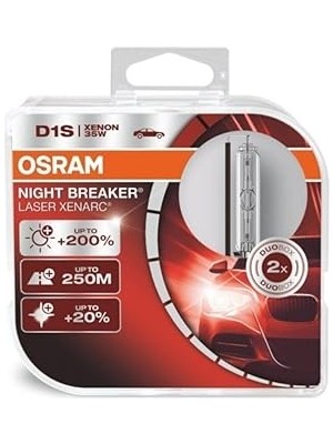 Nacario D1S Night Breaker Laser Xenon AMPÜL%200 Parlak Işık 2 Adet