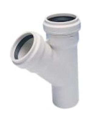Nacario Kalde 50X50 3.2 Pvc-U Tek Çatal (45 Derece)