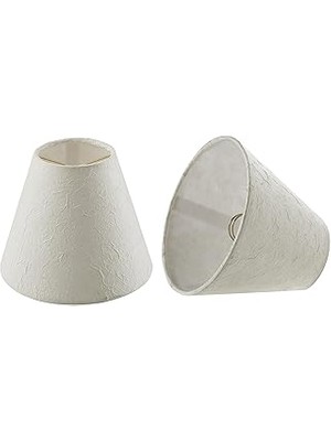 Nacario Aspen Creative 32129-2A Küçük Sert Sırtlı Empire Shape Avize Klipsli Abajur Seti (2'li Paket), Beya