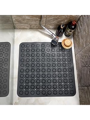 Nacario Bybaby Slikon Yumuşak Taban Kare Masajlı Banyo Paspası 54X54 cm Rahatlatıcı