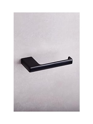 Nacario System Flat Tuvalet Kağıtlığı Siyah Renk 67X21X151 mm