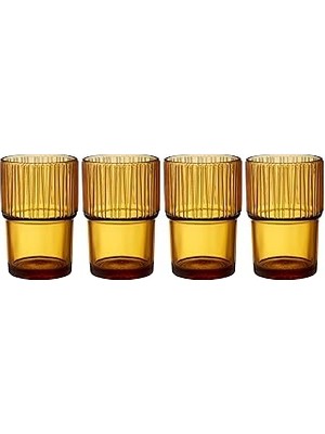Nacario Bitz Kusintha Kahve Bardağı 12,5 cm 38 cl 4 Adet Amber