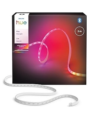 Nacario Flux 3 M LED Işık Şeridi, 1200 Lm, Renkler, Esnek Iç Aydınlatma, Chromasync Renk