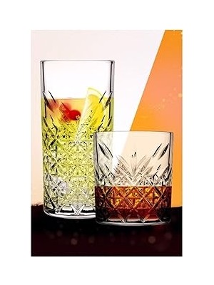 Nacario Pasabahce Paşabahçe 8 Parça Timeless Viski Timeless Kokteyl 8 Parça Timeless Serisi