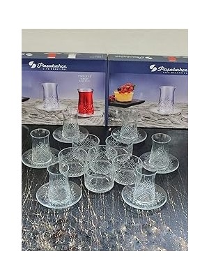 Nacario Pasabahce Timeless Parça Çay Seti Çerezlik Kase 18PCSSET TYB3JX6VSGKJV1PC26