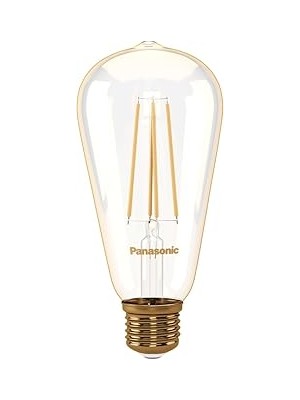 Nacario E27 Dim Edilebilir Filaman ST64 Lamba 7W 630LM 2000K Gold