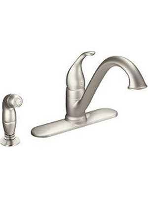 Nacario Moen 7840SRS Camerist One-Handle Low Arc Musluk, Spot Resist Paslanmaz By Moen