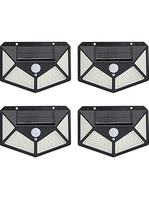 Nacario Amber LED LED Solar Hareket Sensörlü Dış Ortam Bahçe Aydınlatması, Güneş Enerjili, Su Geçirmez, 100