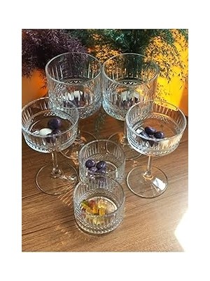 Nacario Pasabahce Elysia 12 Parça Kokteyl Bardağı Çerezlik Kase Sunum Tatlı Seti 86954122997AYBABA